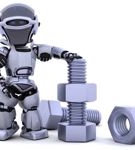 small robot with bolt nrt